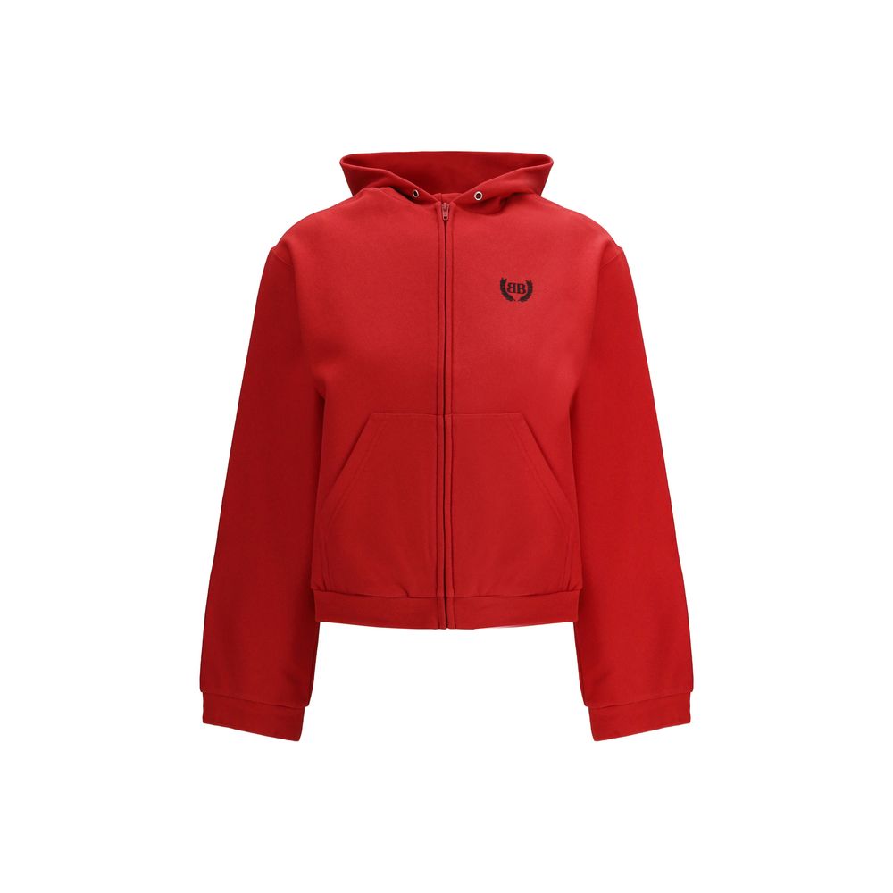 Balenciaga Red Cotton Hoodie