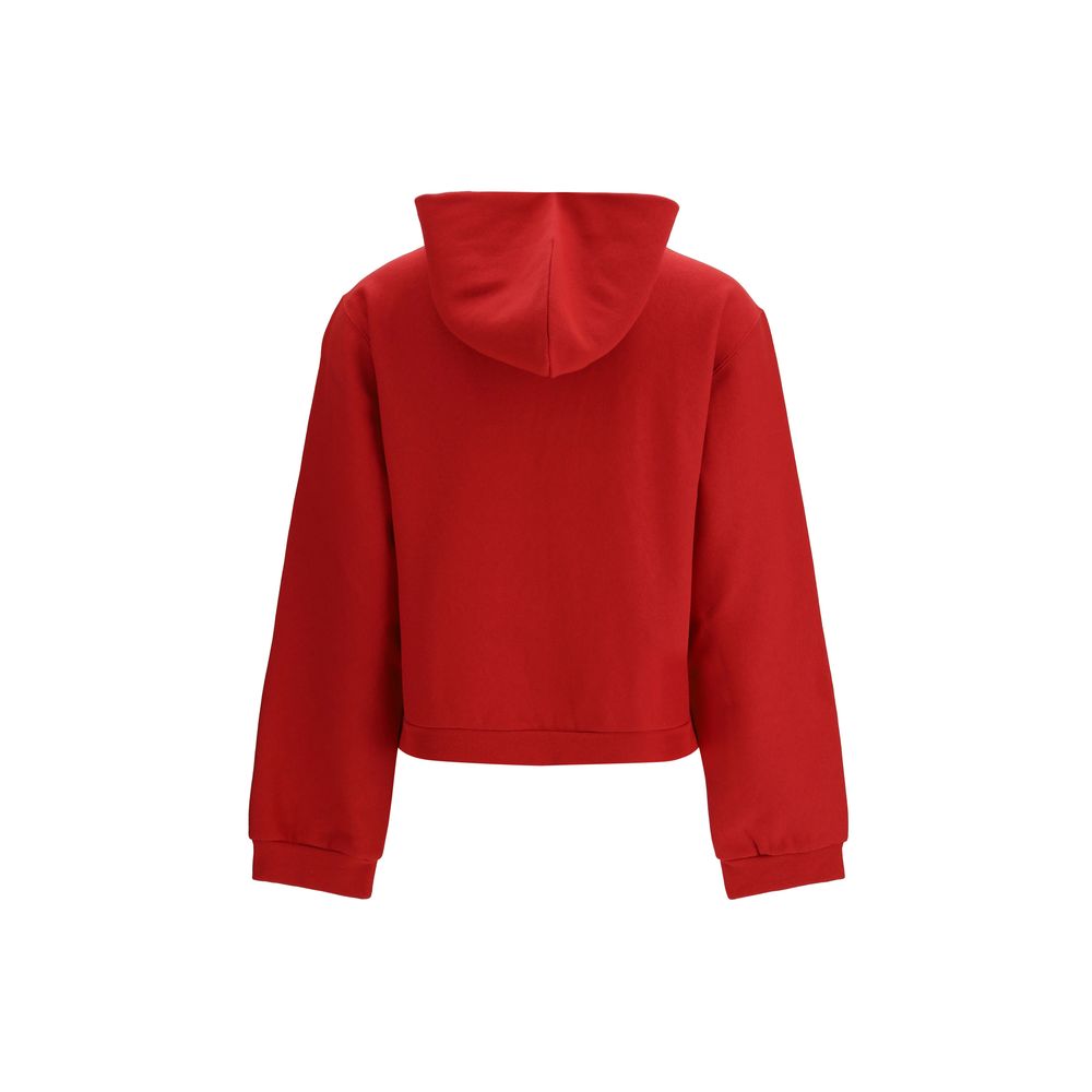 Balenciaga Red Cotton Hoodie