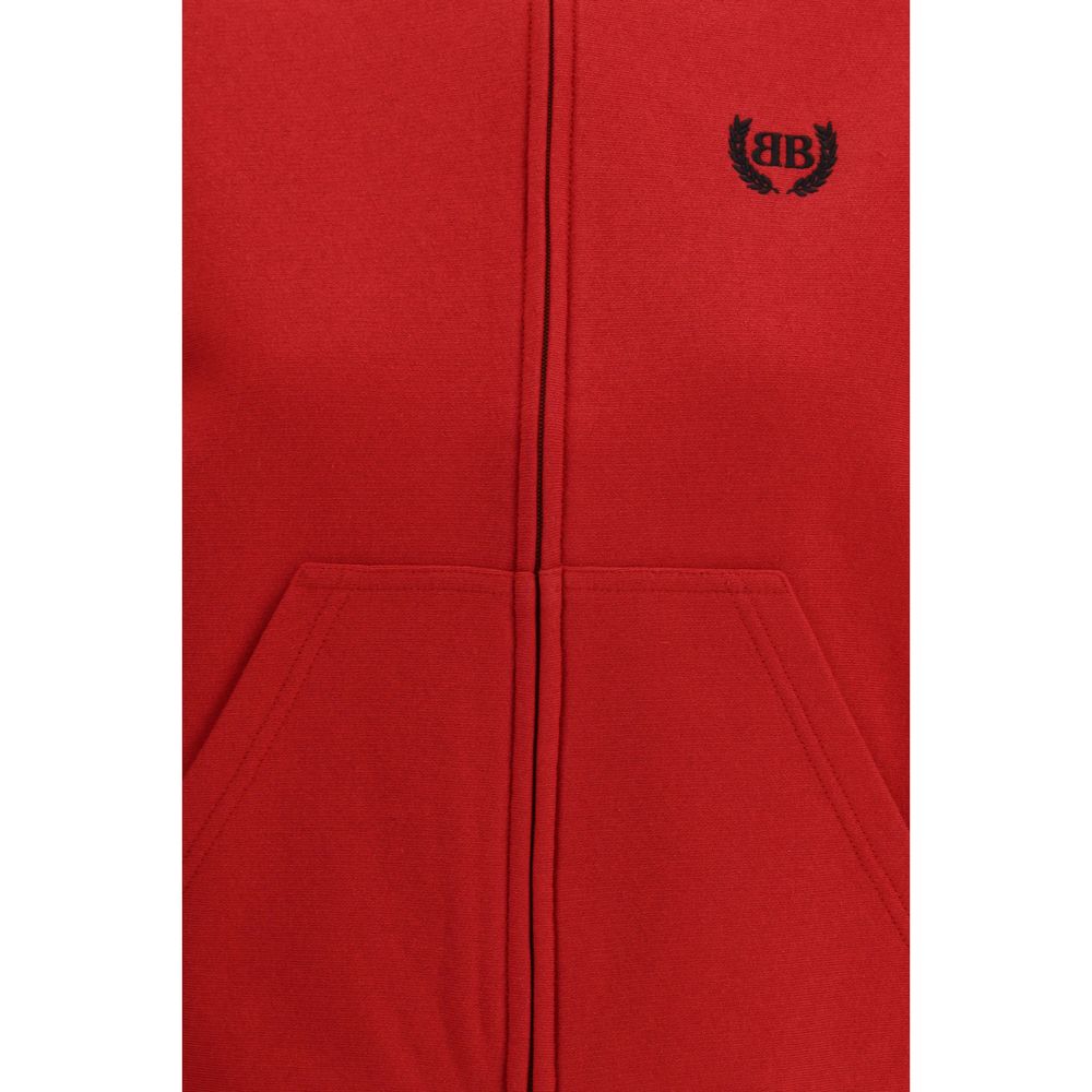 Balenciaga Red Cotton Hoodie