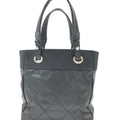 Chanel Black Canvas Paris-Biarritz Tote PM Handbag