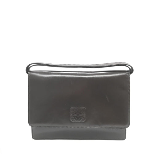 Black Leather Shoulder Bag