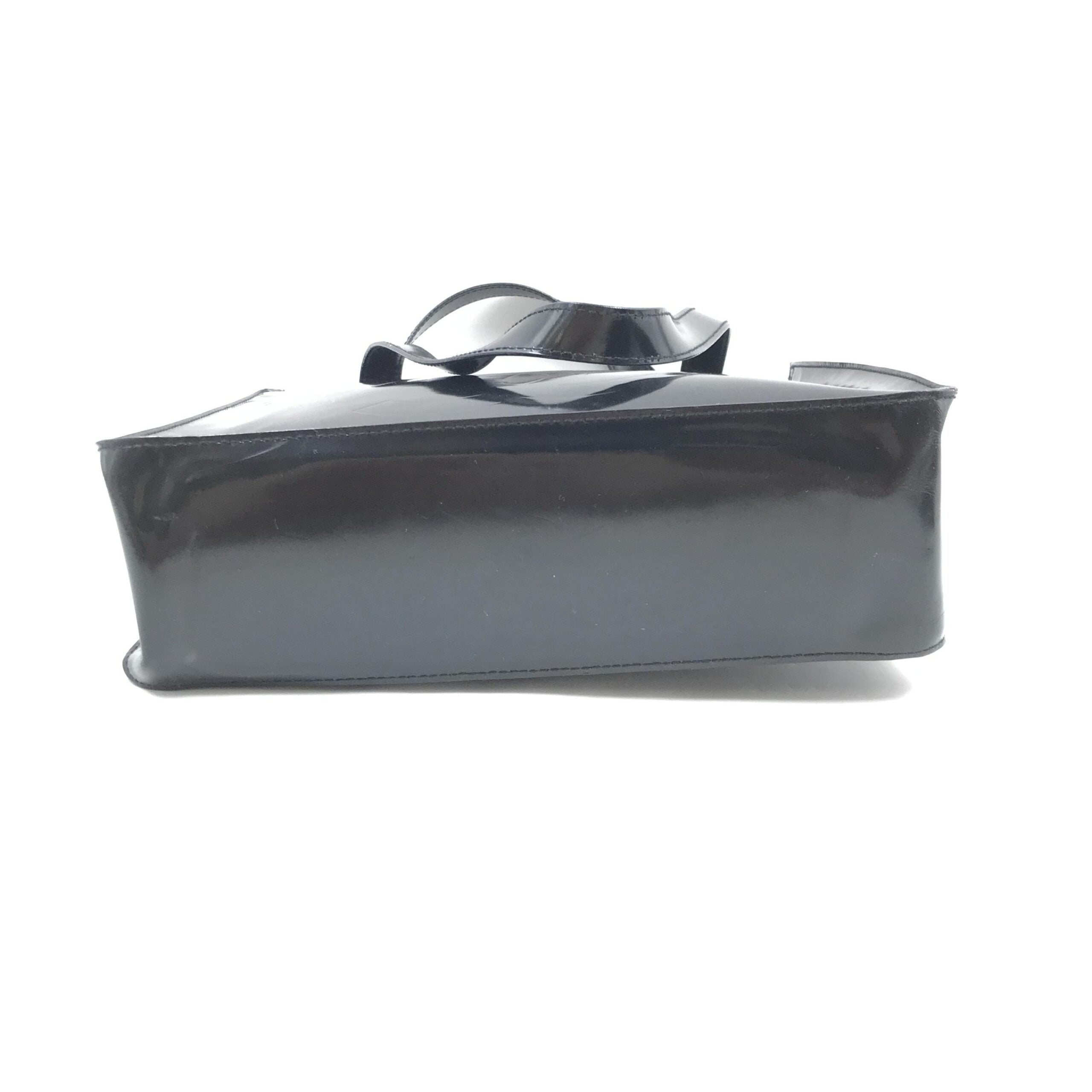 Black Patent Leather Tote