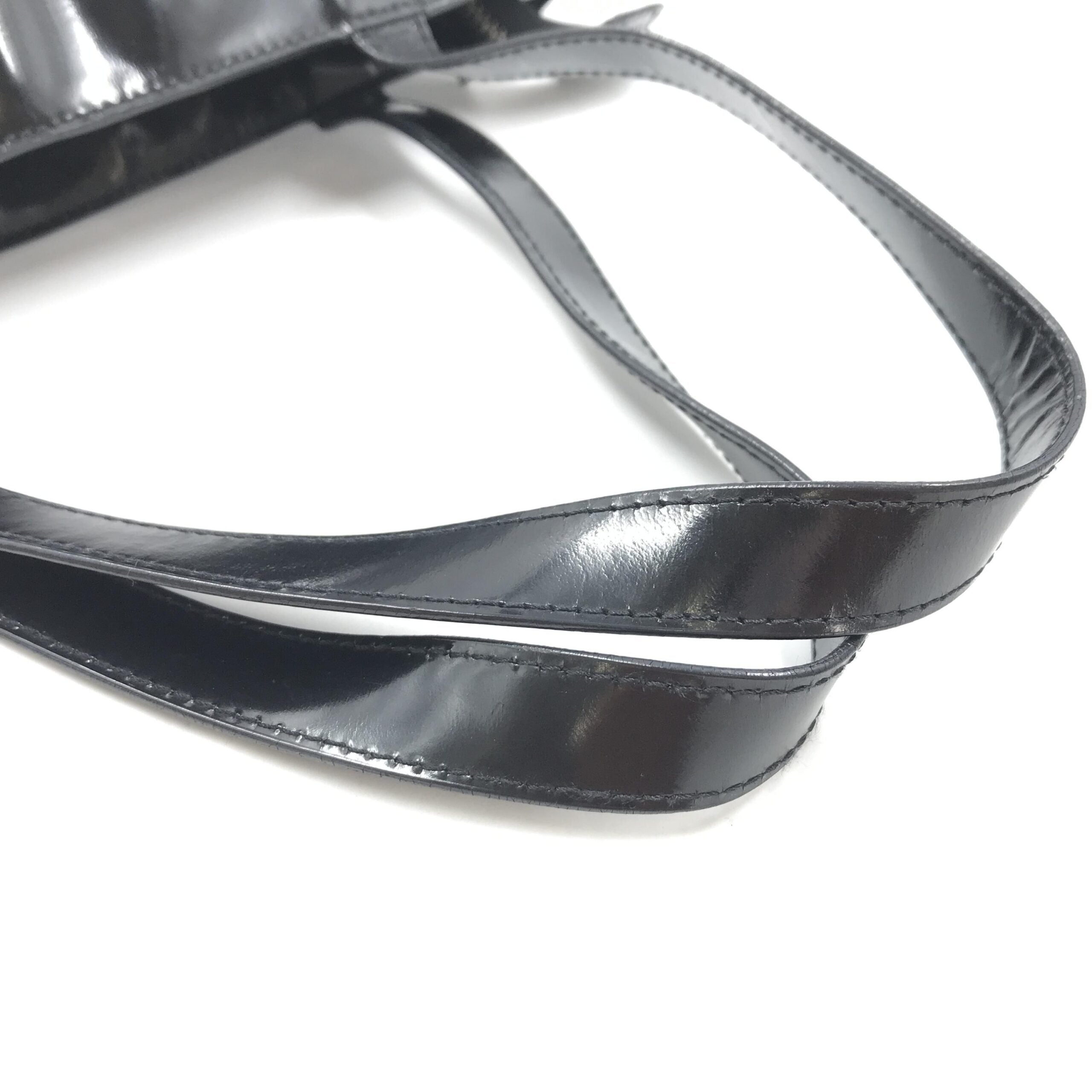 Black Patent Leather Tote