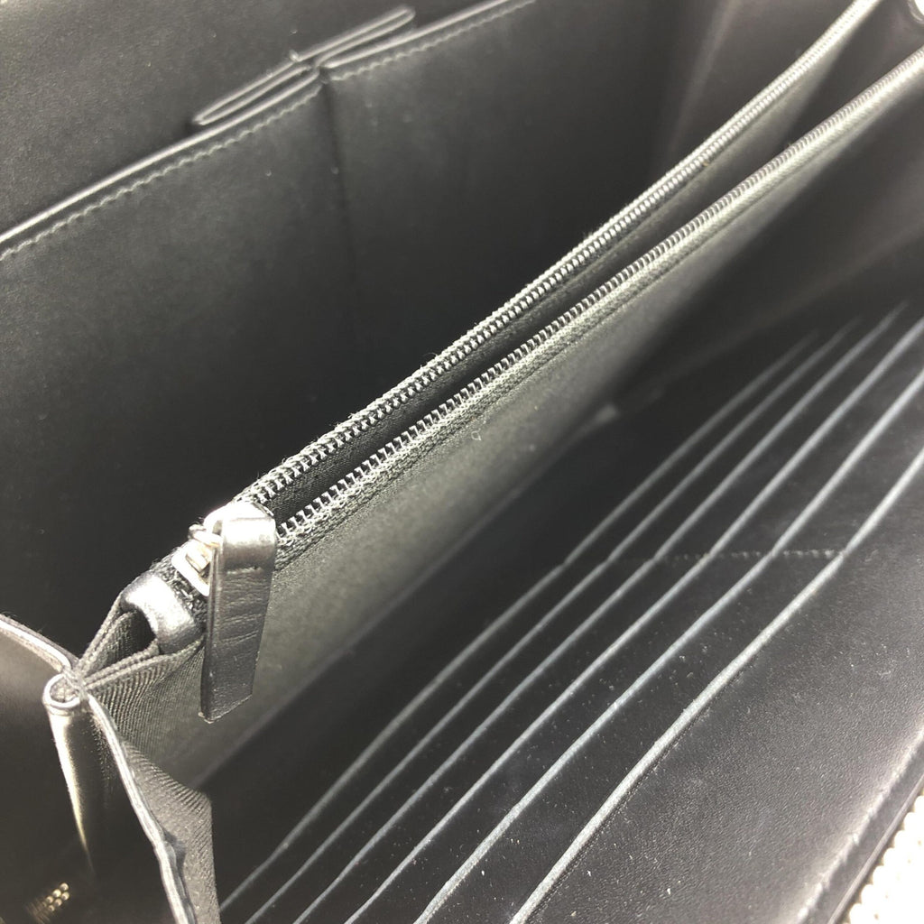 Gold Tone Votez Coco Zip Clutch