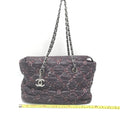 Paris-Byzance Chain Shoulder Bag Purple Nylon