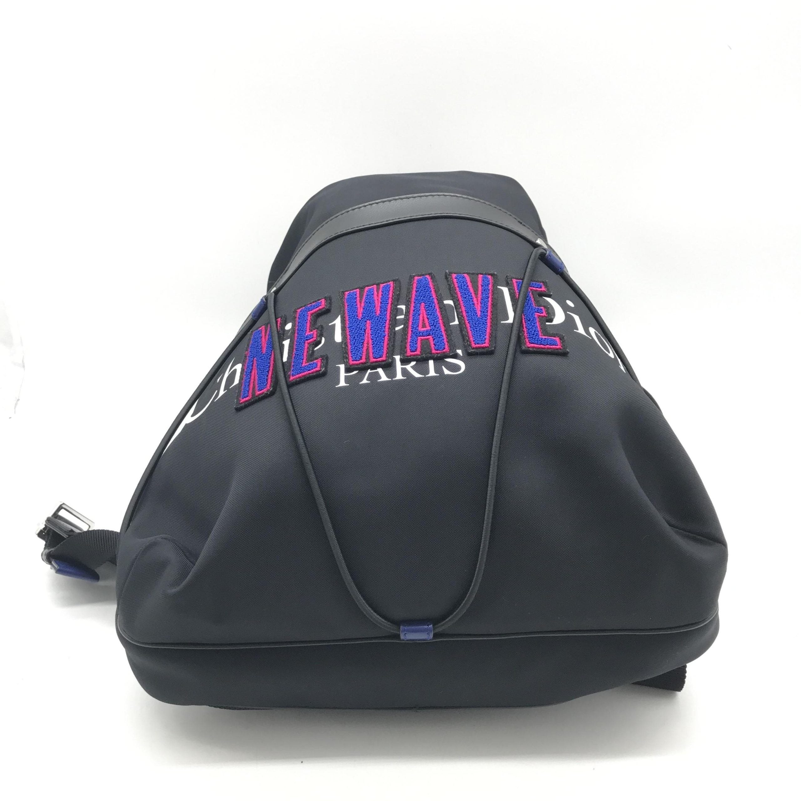 Newave Drawstring Nylon Backpack In Black