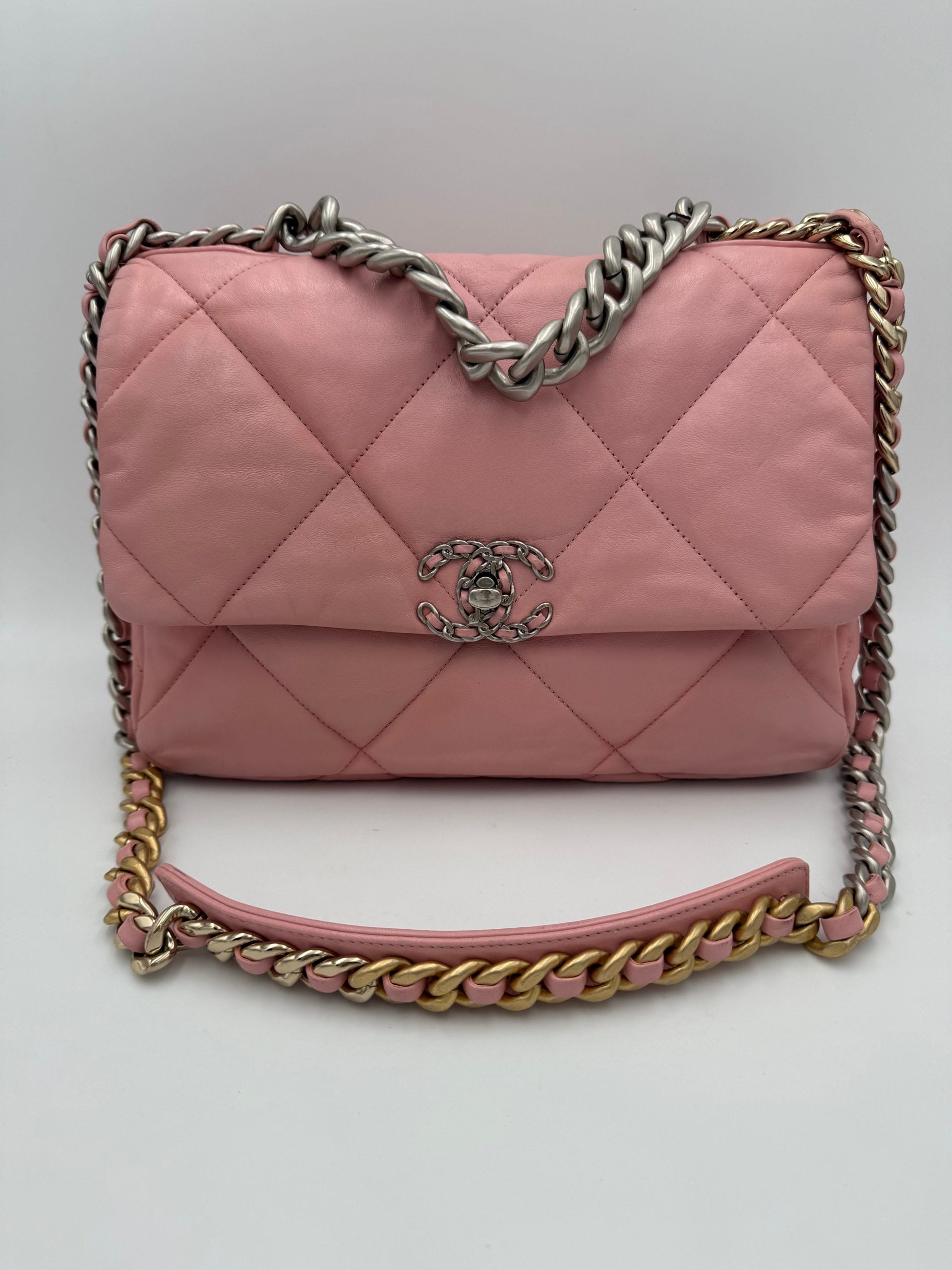 CHANEL 19 Medium Pink Handbag