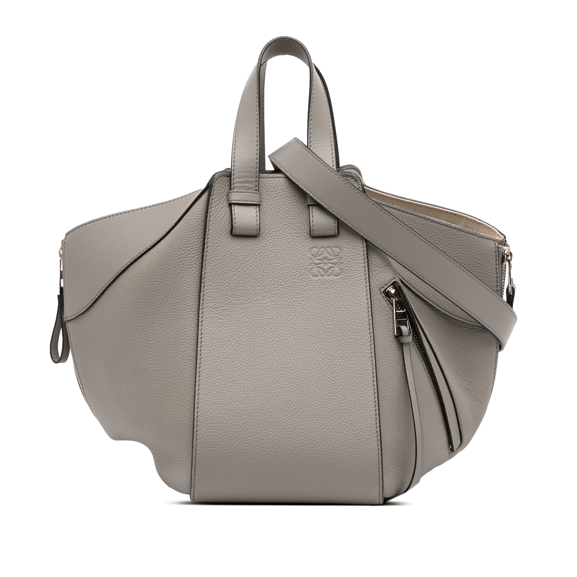 Small Leather Hammock Satchel