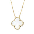 18K Yellow Gold and Mother of Pearl Vintage Alhambra Necklace