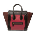 Mini Tricolor Leather Luggage Tote