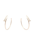 Large 18K Rose Gold Juste un Clou Hoop Earrings