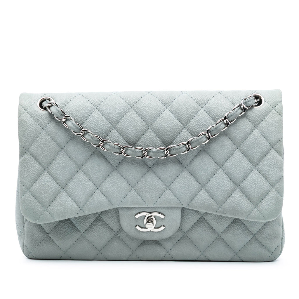 Jumbo Classic Caviar Double Flap