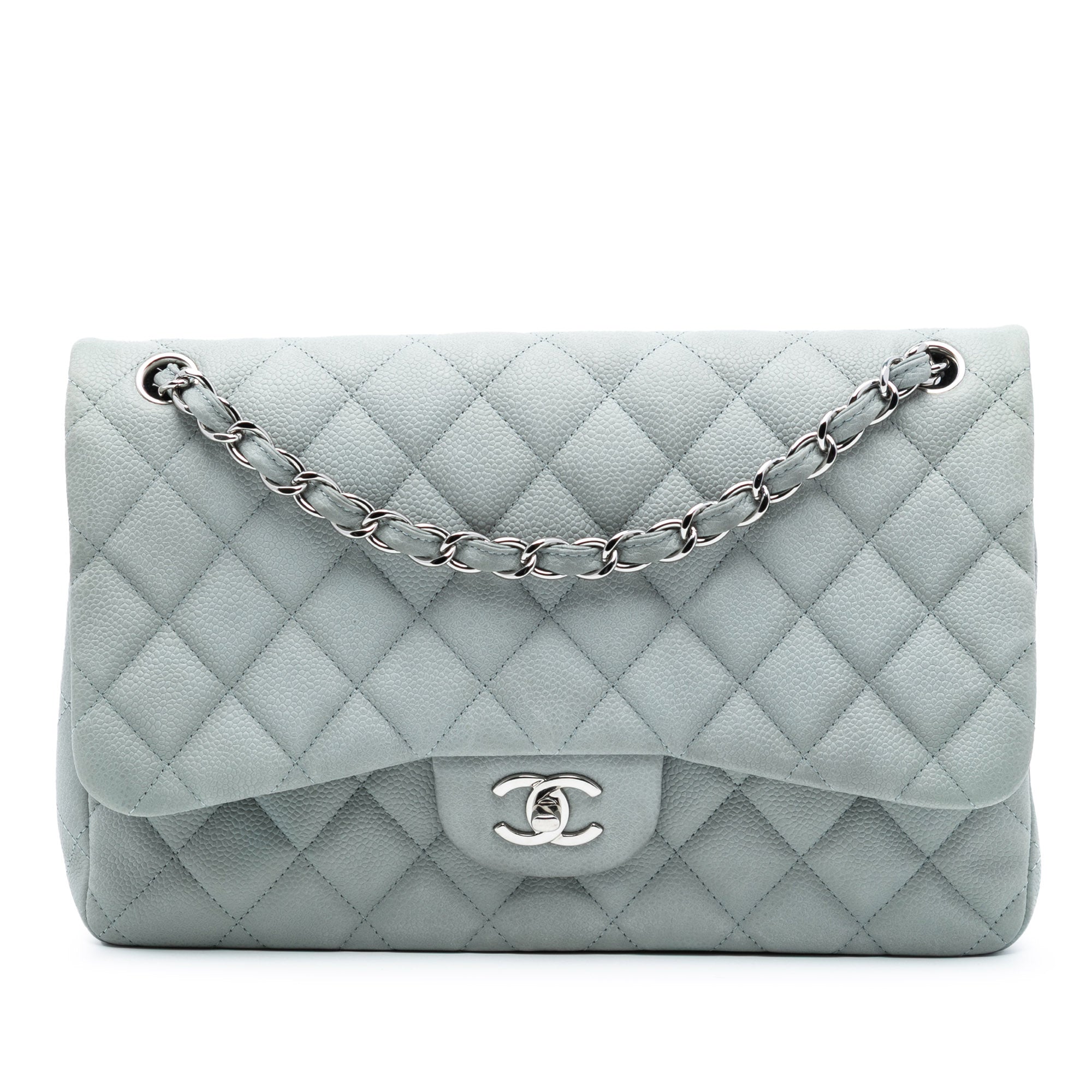 Jumbo Classic Caviar Double Flap