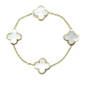 18K Yellow Gold and Mother of Pearl Pure Alhambra Bracelet