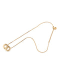 Gold Plated CD Logo Pendant Necklace
