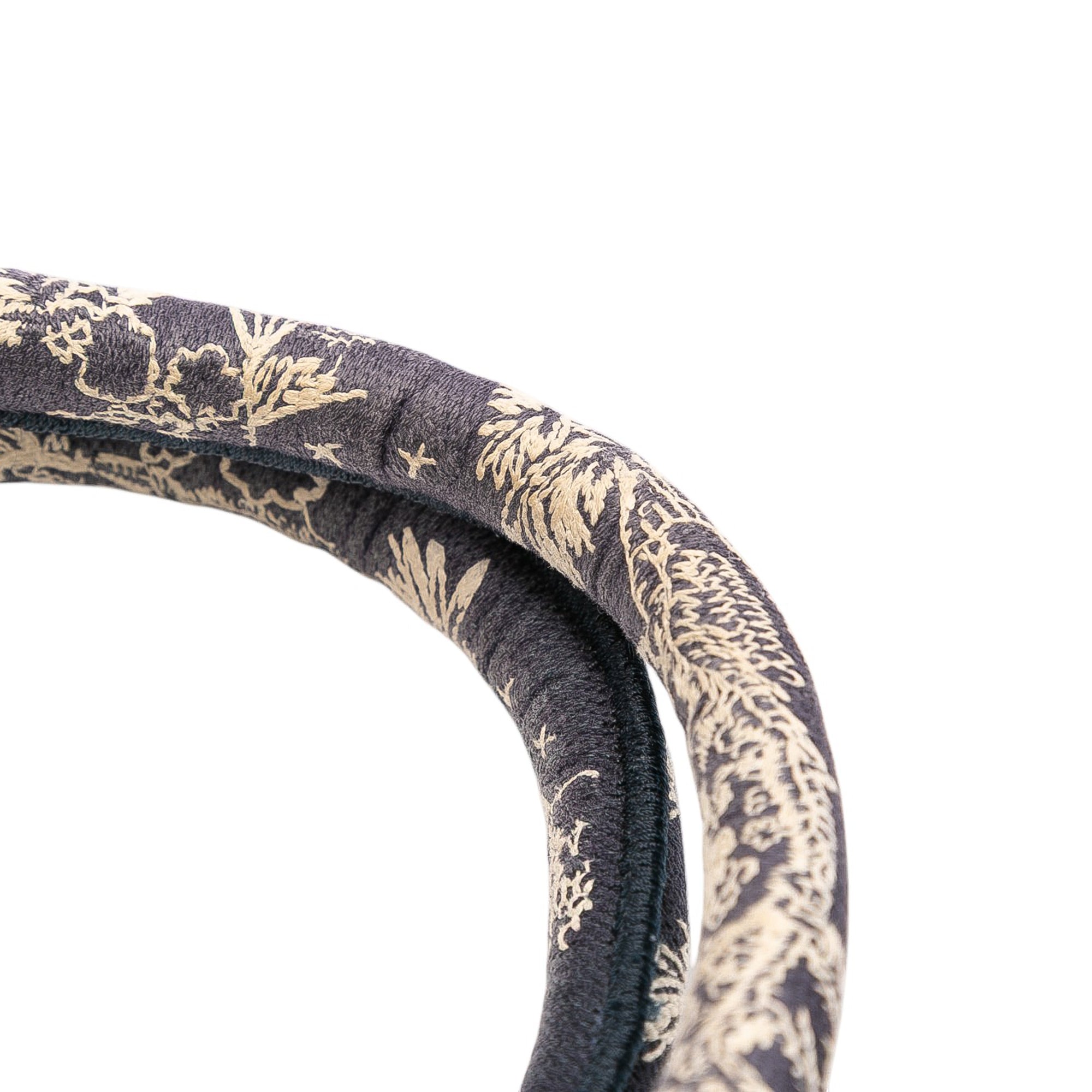 Large Canvas Toile de Jouy Reverse Embroidered Book Tote