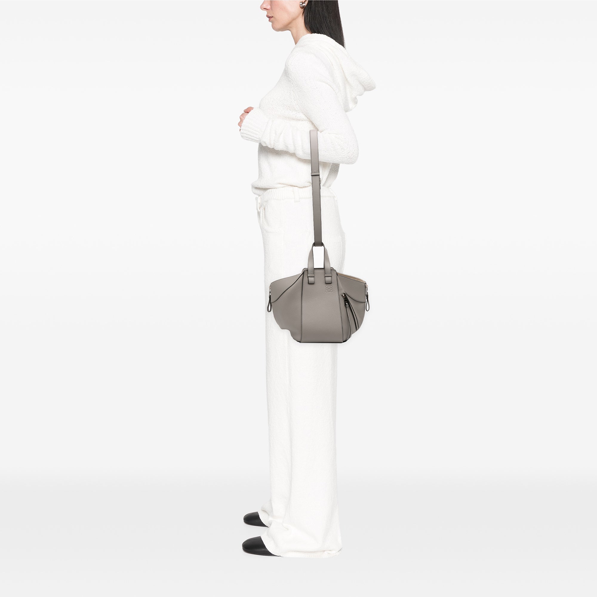 Small Leather Hammock Satchel