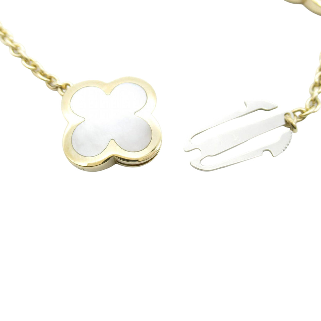 18K Yellow Gold and Mother of Pearl Pure Alhambra Bracelet