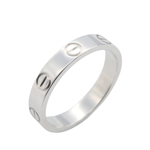 18K White Gold Small Love Ring