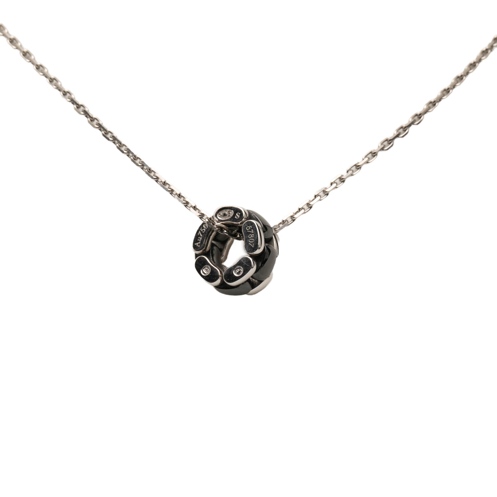 18K White Gold Ceramic Ultra Necklace