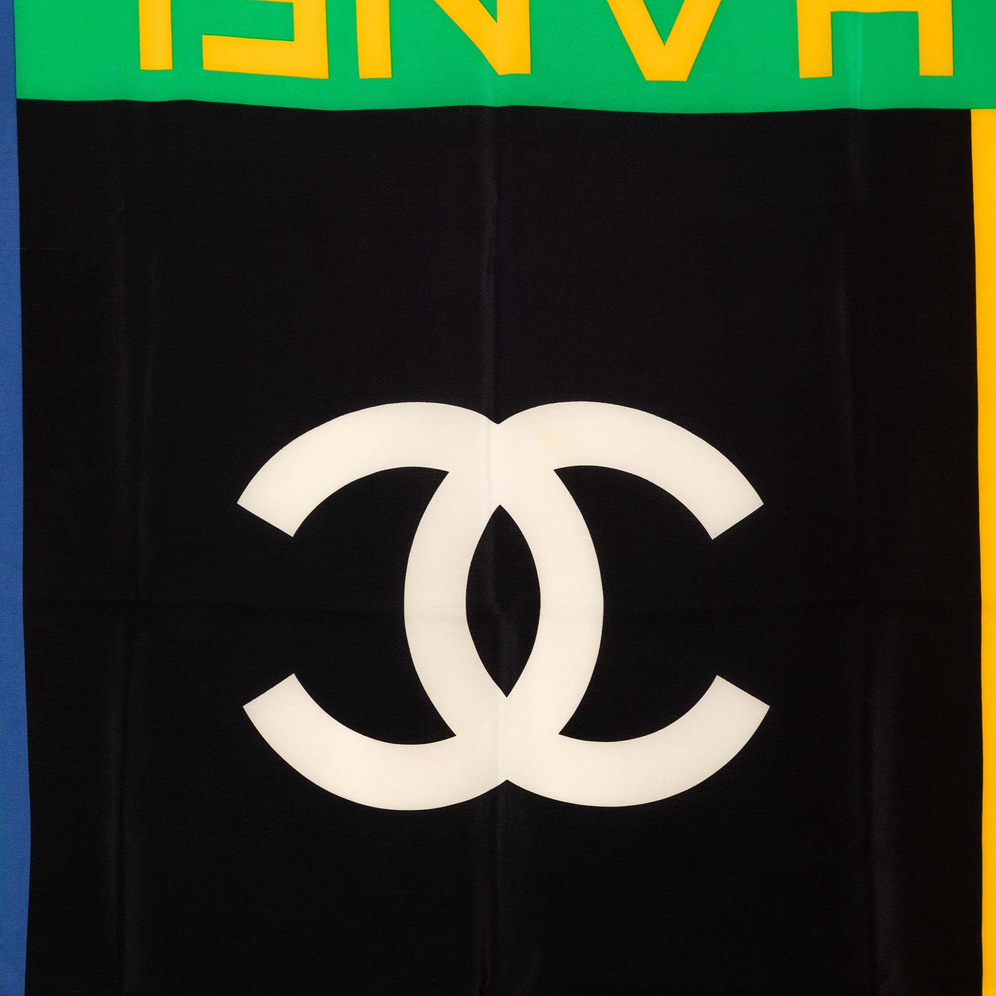 Logo Printed Silk Scarf