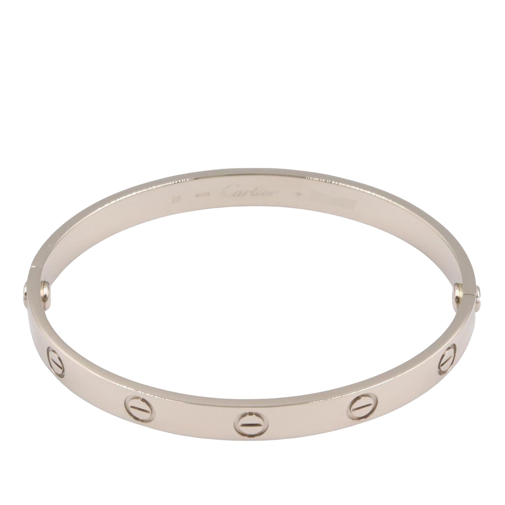 18K White Gold Classic Love Bracelet