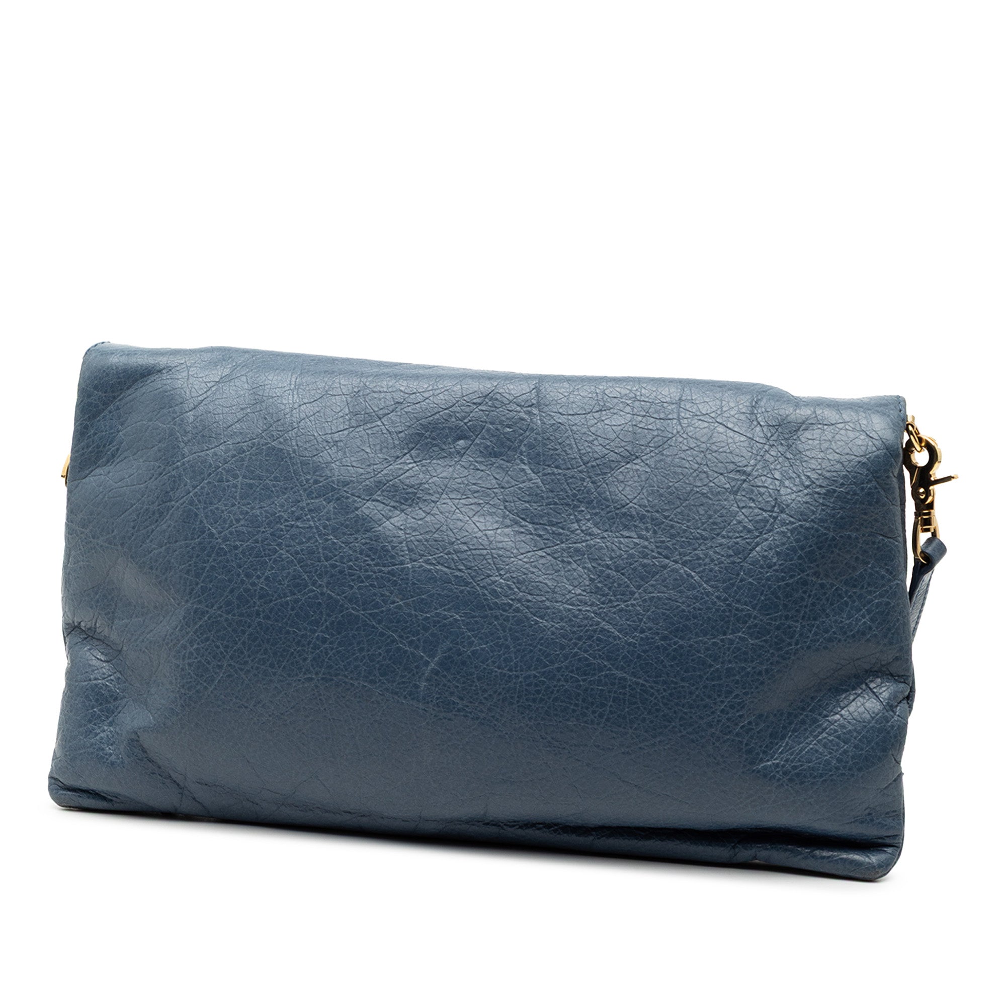 Lambskin Motocross Giant 12 Envelope Clutch With Strap