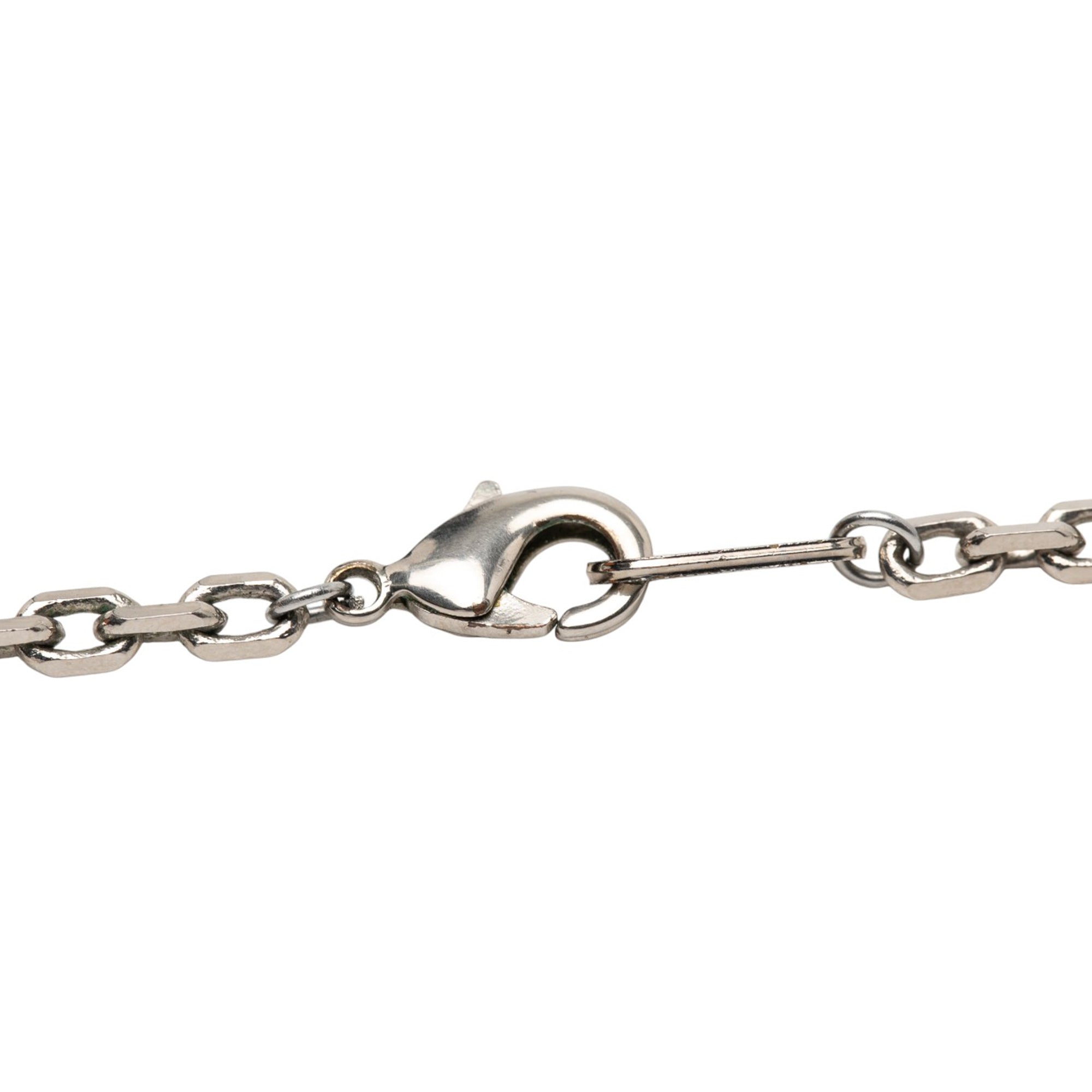 Silver Plated LV Colors Pendant Necklace