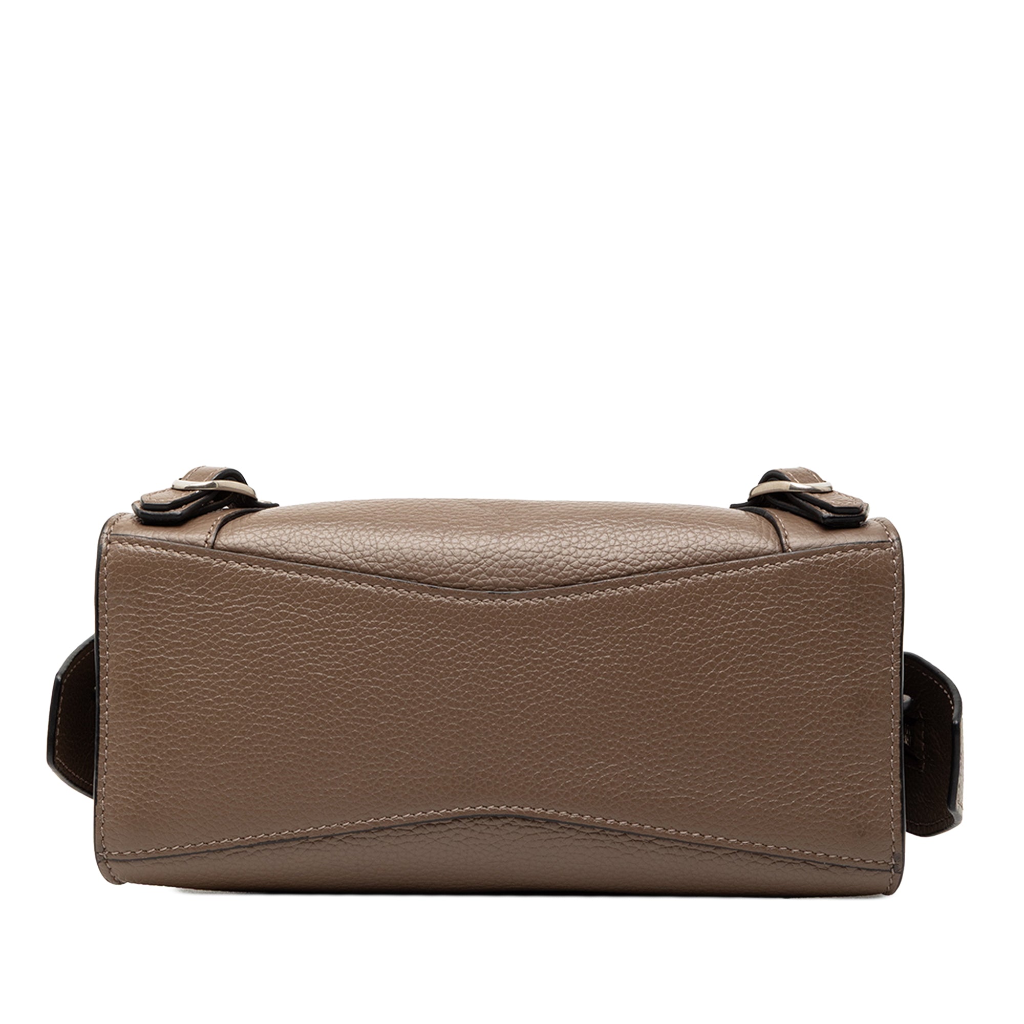 Mini Grained Calfskin Motocross Neo Classic City Satchel