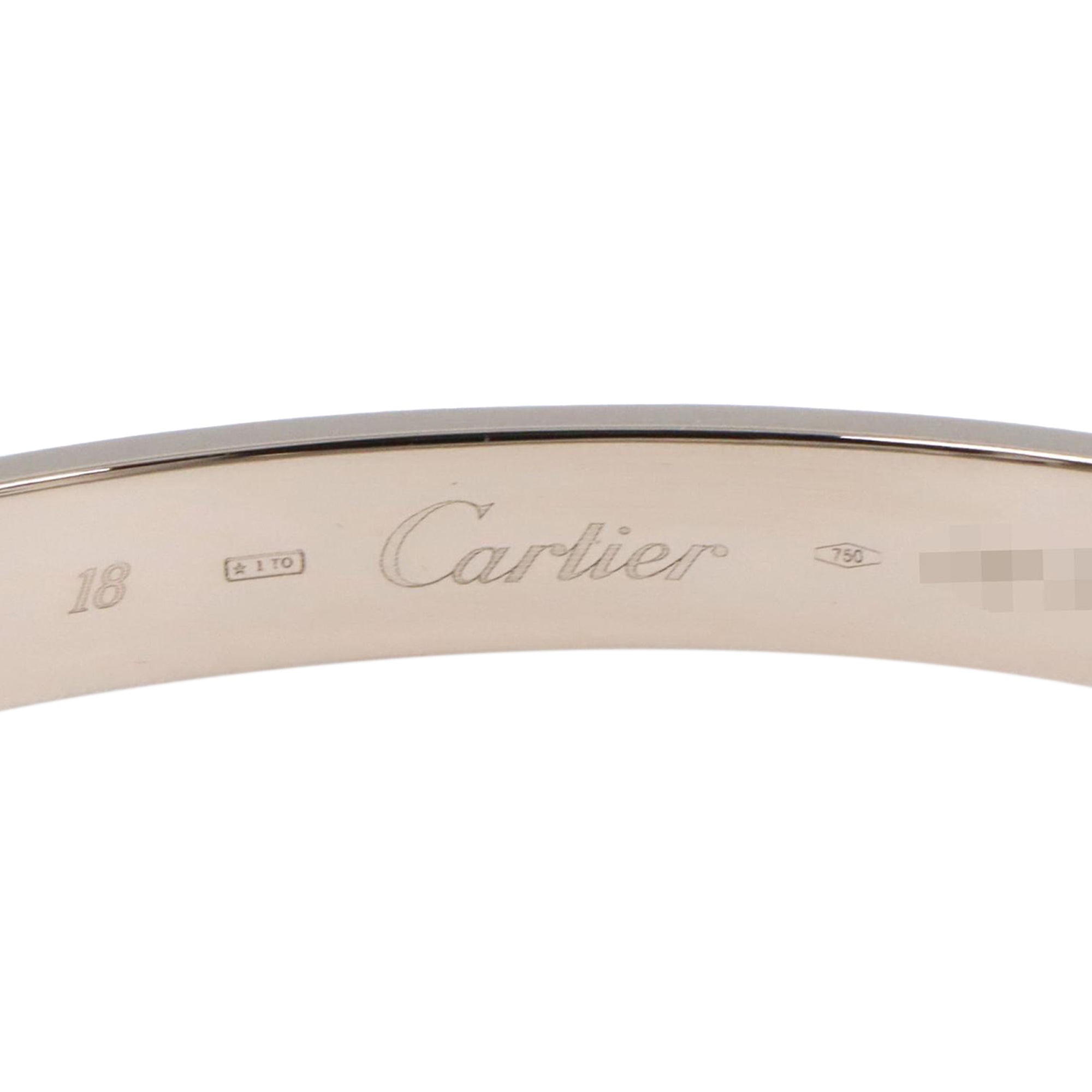 18K White Gold Classic Love Bracelet