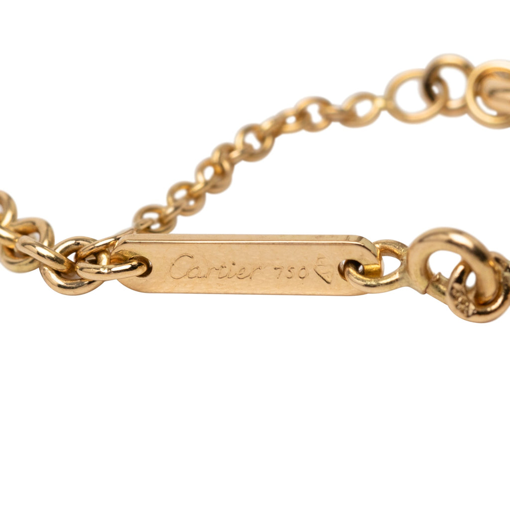 18K Tricolor Gold Trinity Chain Necklace