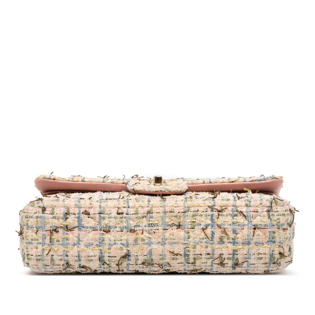 Medium Classic Boucle Tweed Double Flap