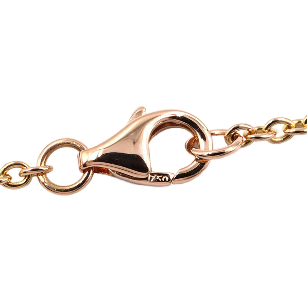 18K Rose Gold Love Interlocking Necklace