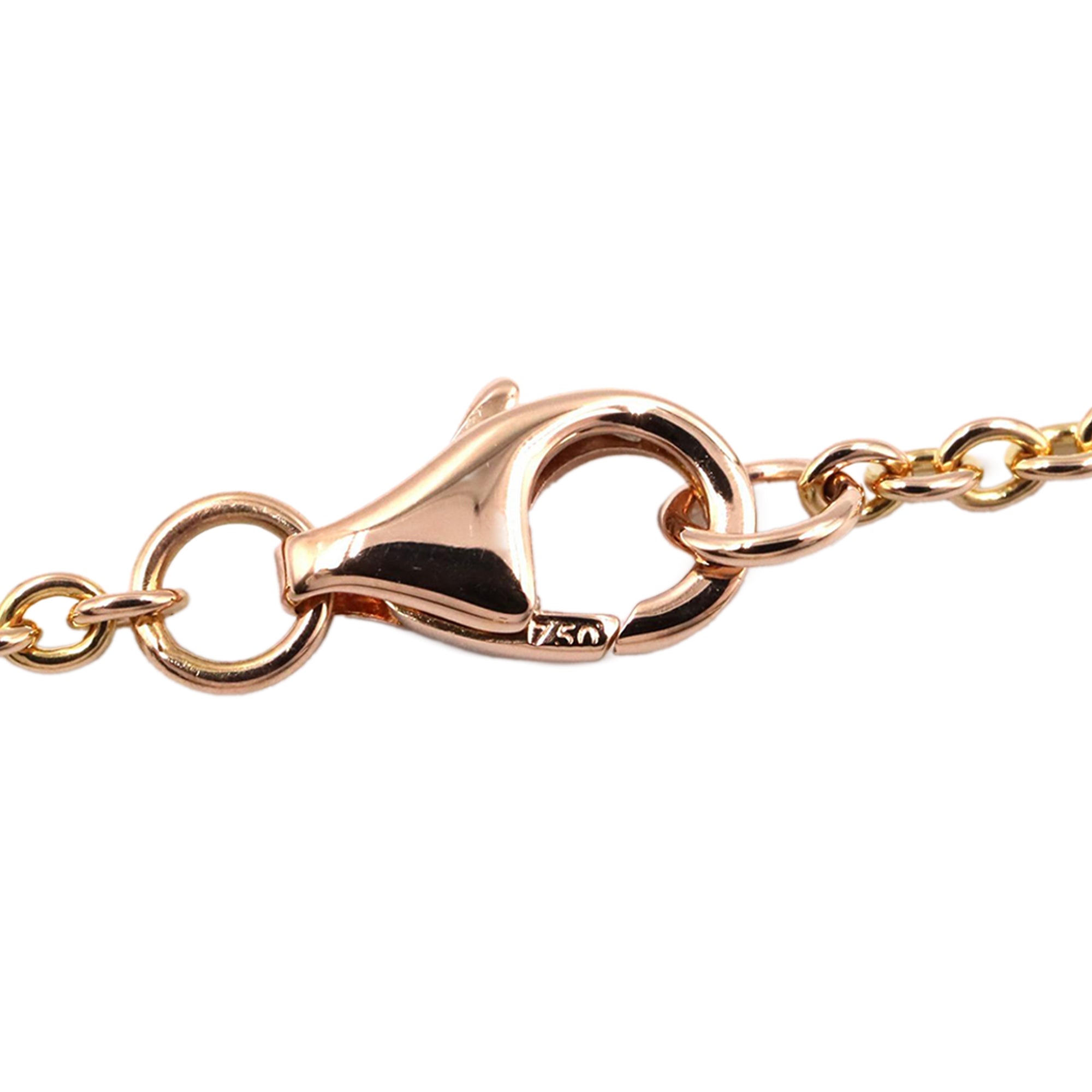 18K Rose Gold Love Interlocking Necklace