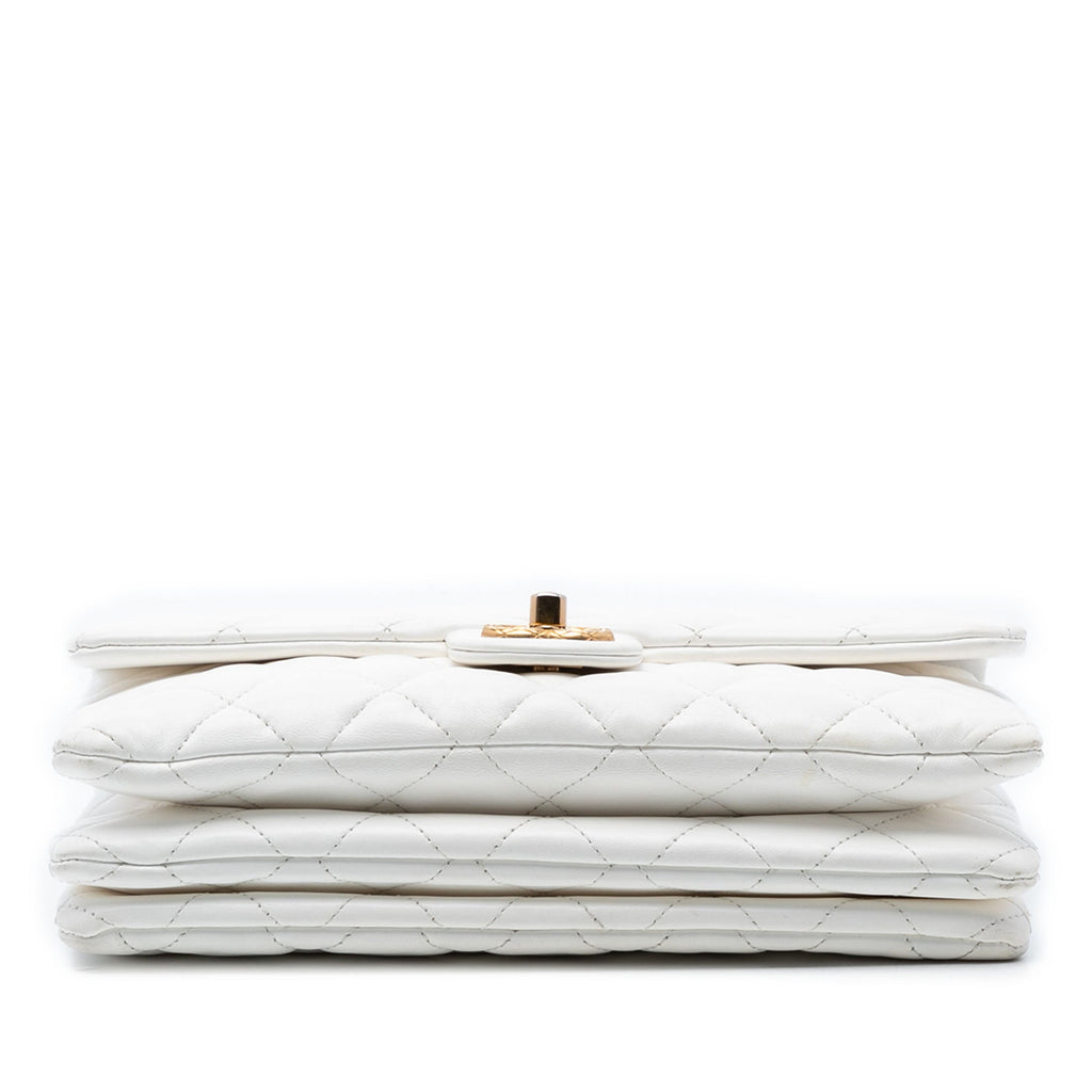 Medium Quilted Lambskin CC Single Flap