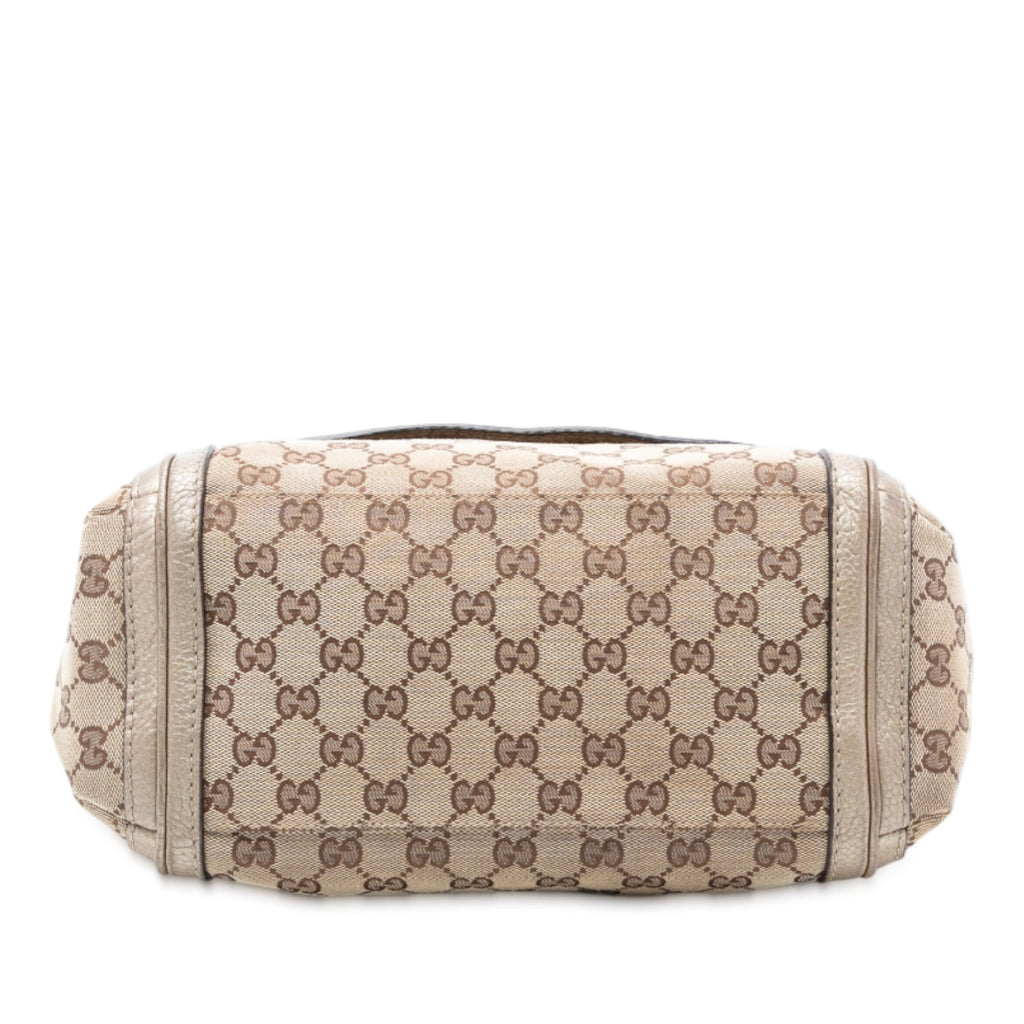 GG Canvas Bella Flap Satchel