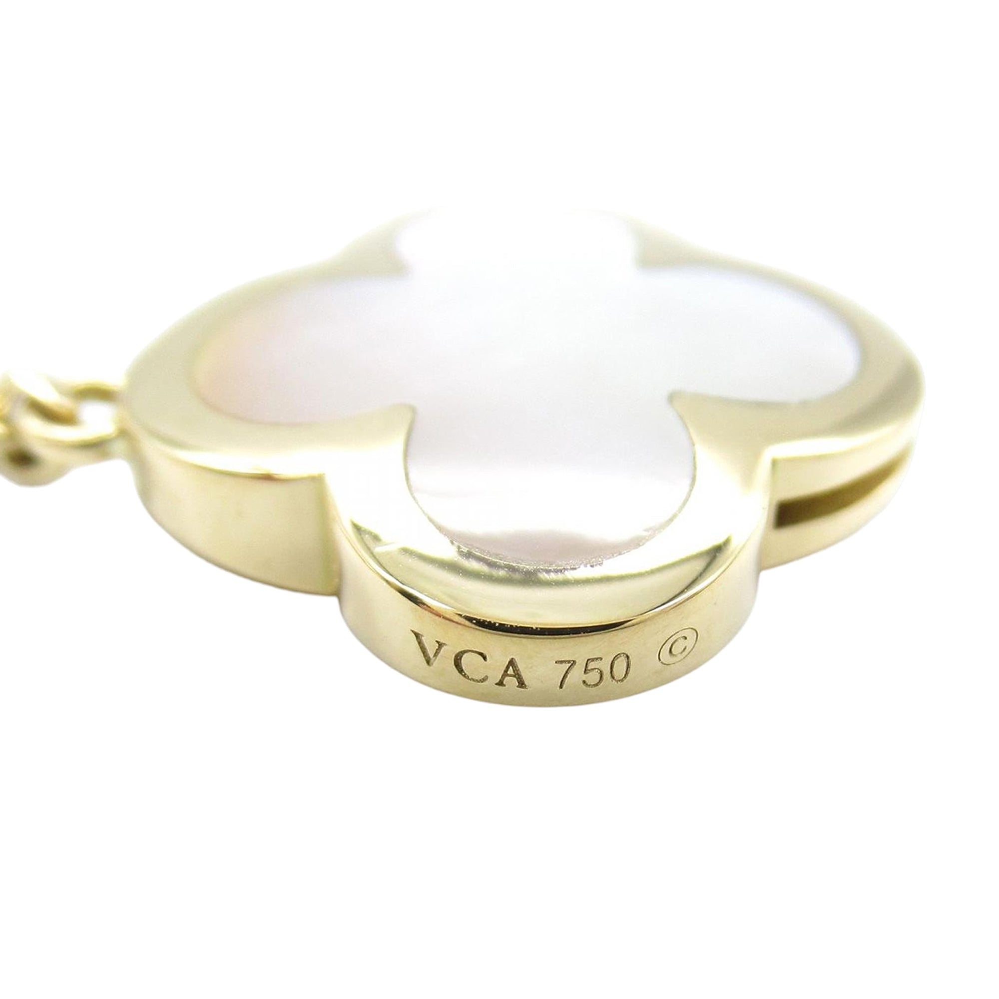18K Yellow Gold and Mother of Pearl Pure Alhambra Bracelet