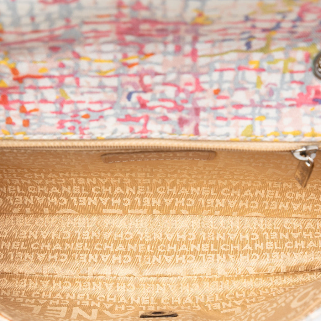 Small Printed Canvas Watercolor Clover Flap