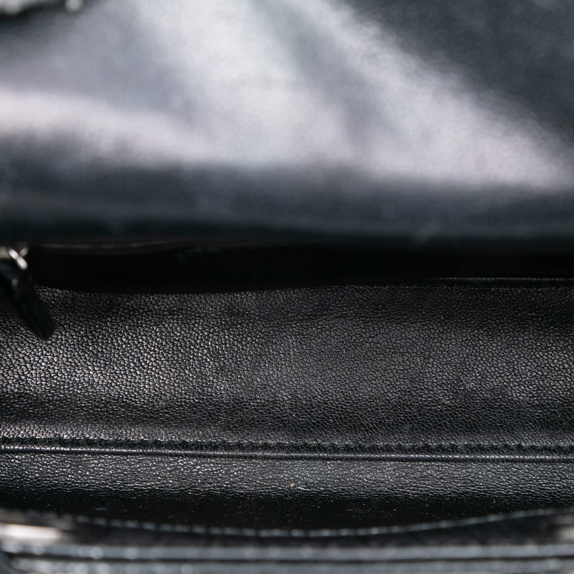 Mini Metallic Patent Microcannage Lady Dior