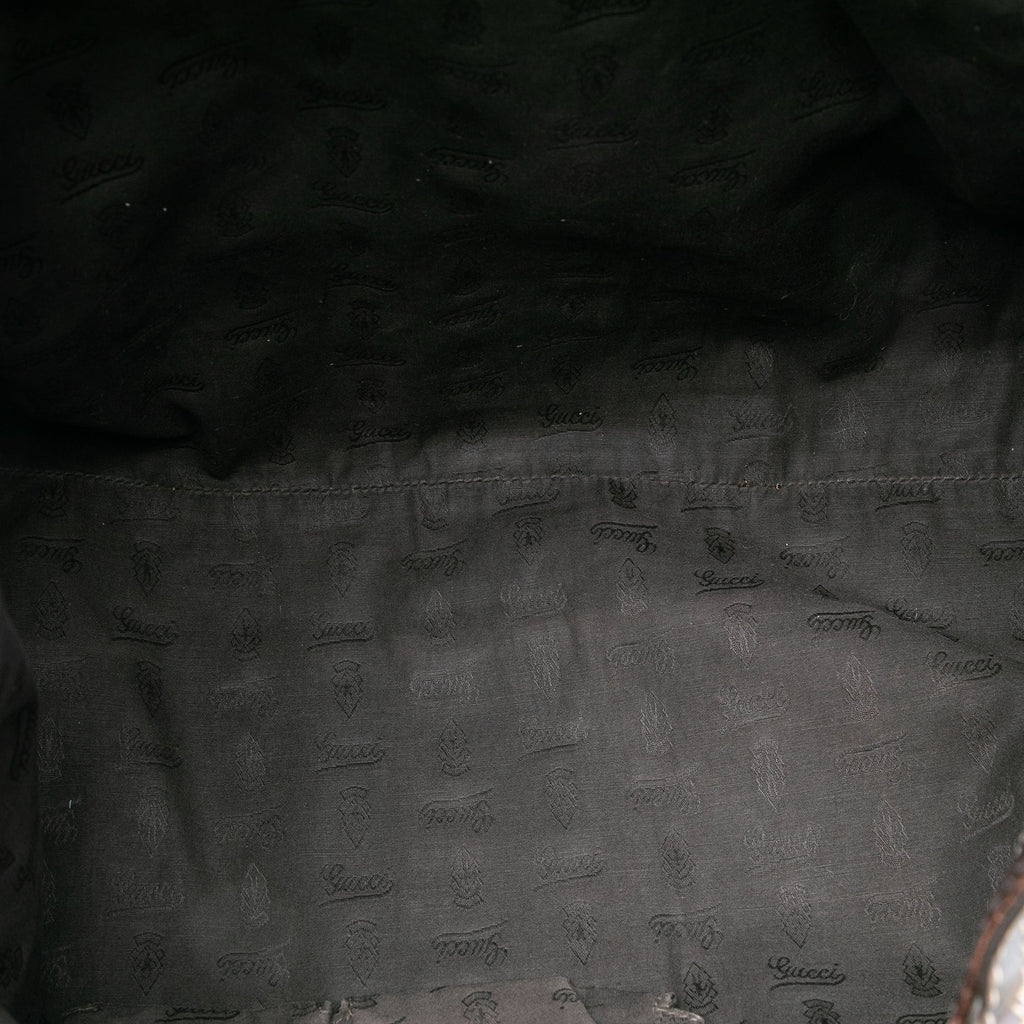 GG Canvas Web Tassel Tote