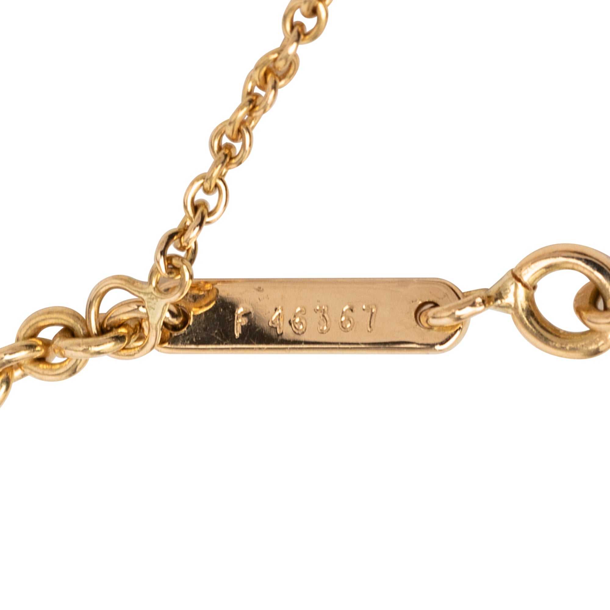 18K Tricolor Gold Trinity Chain Necklace