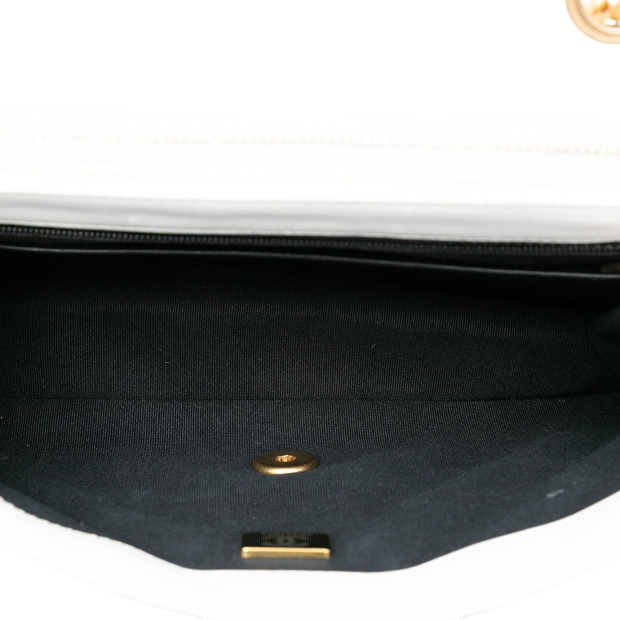 Medium Quilted Lambskin CC Single Flap