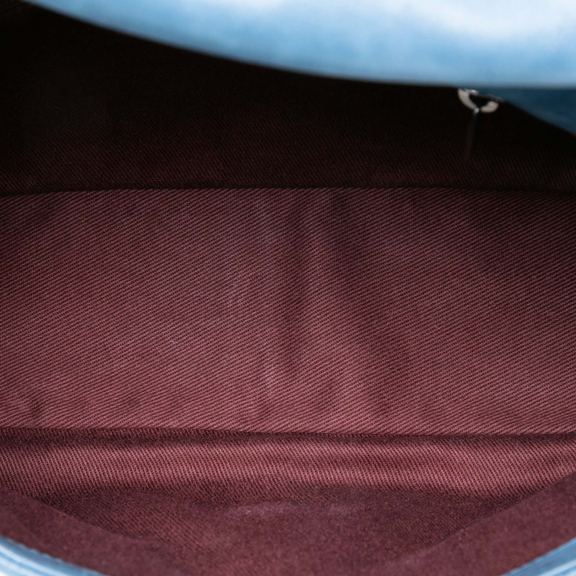 Medium Iridescent Calfskin In The Mix Flap