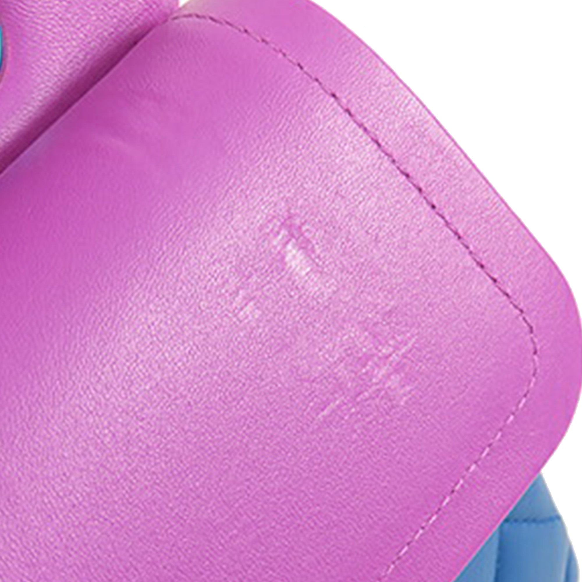 Medium Classic Lambskin Rainbow Hardware Double Flap