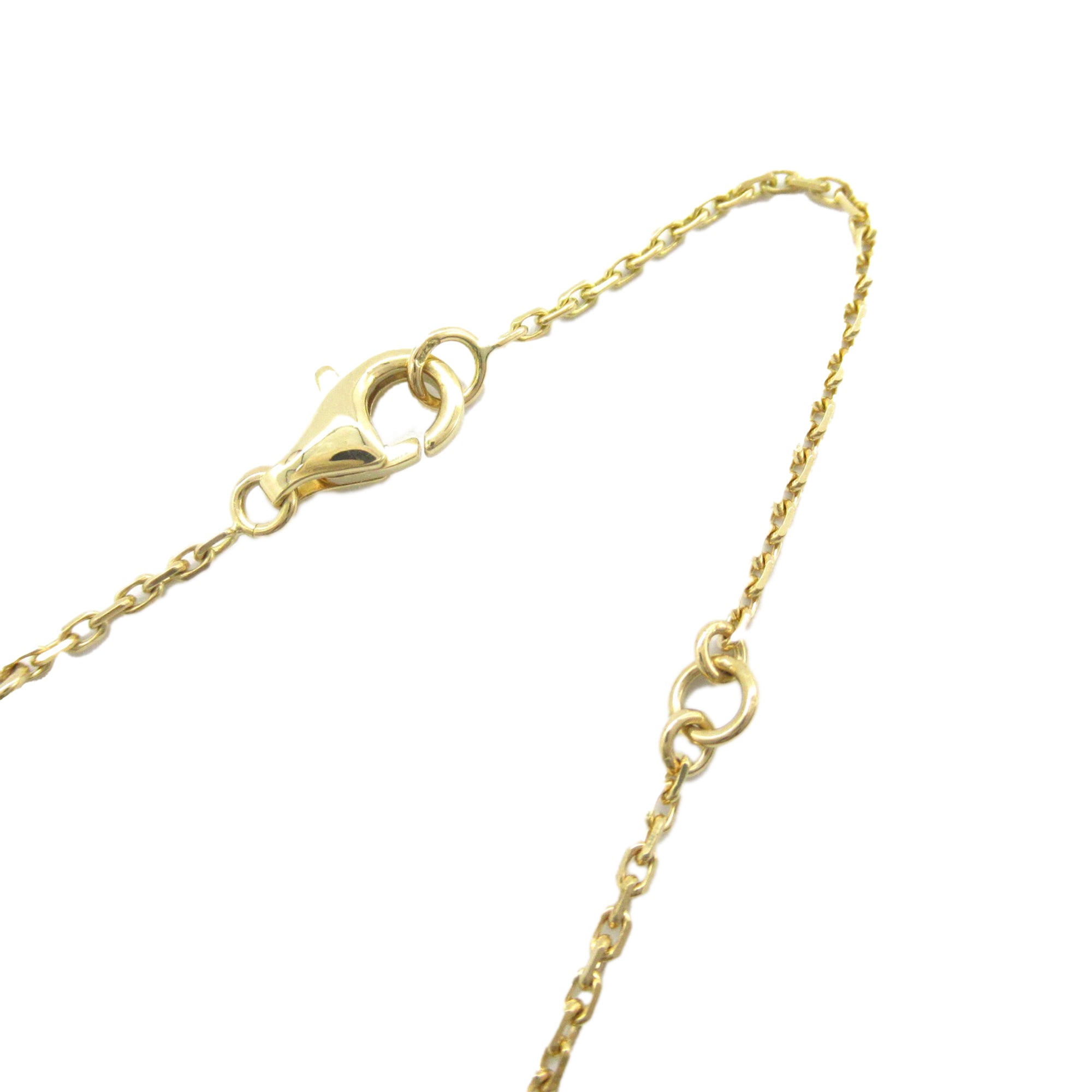 18K Yellow Gold and Onyx Vintage Alhambra Pendant Necklace