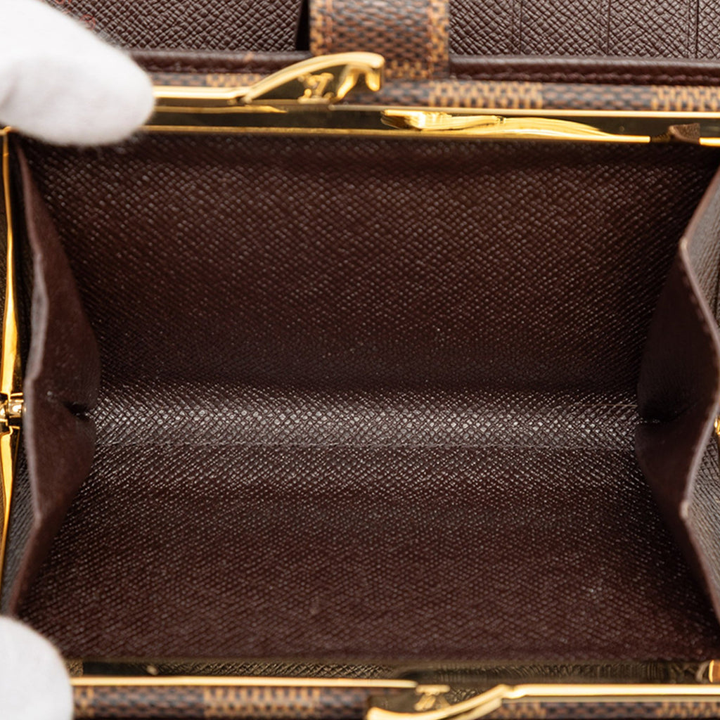 Damier Ebene French Purse Wallet
