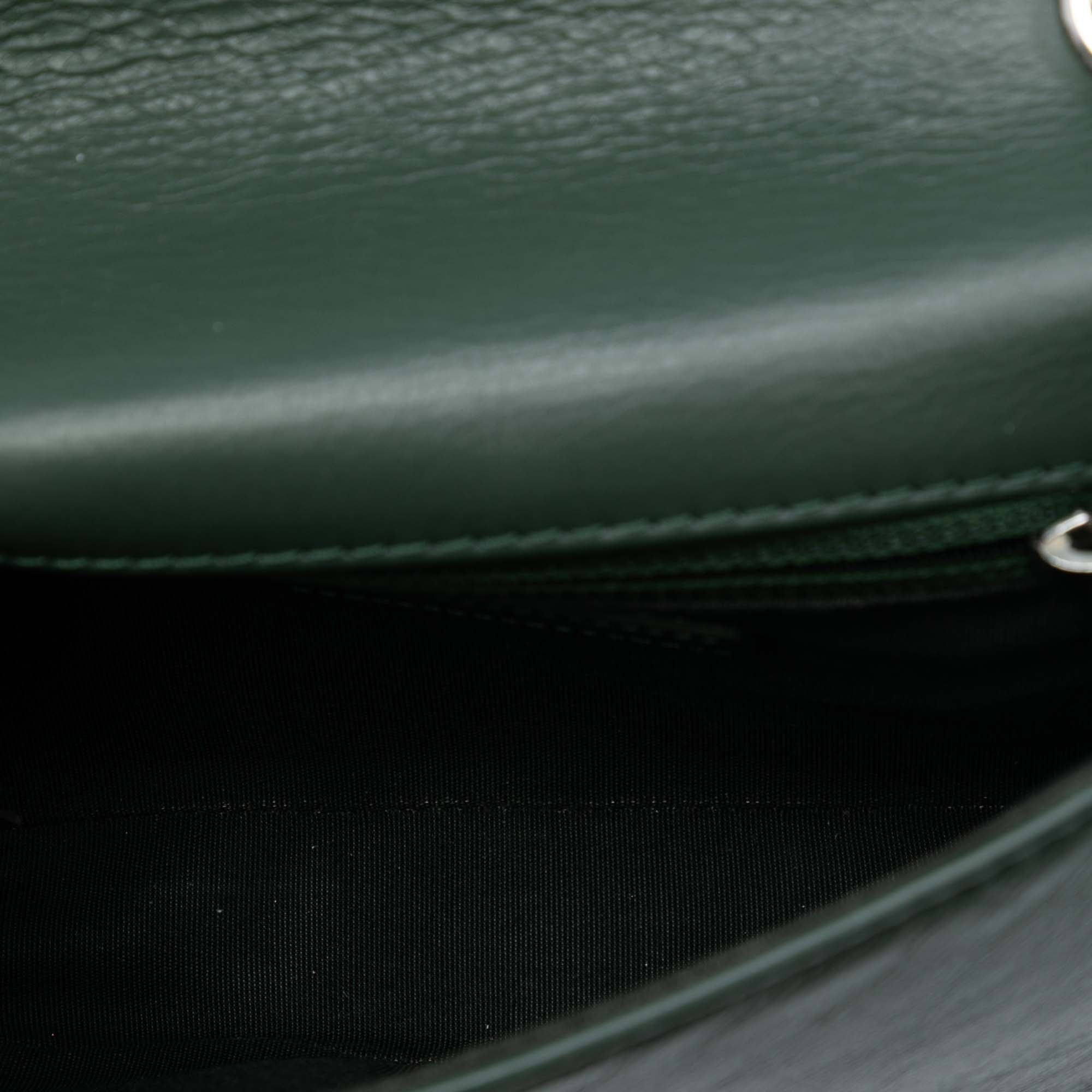 Quilted Calfskin Chain Embossed Flap