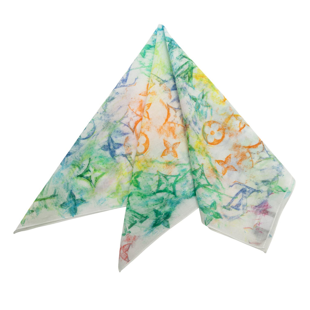 Virgil Abloh Monogram Watercolor Bandana and Mask Set
