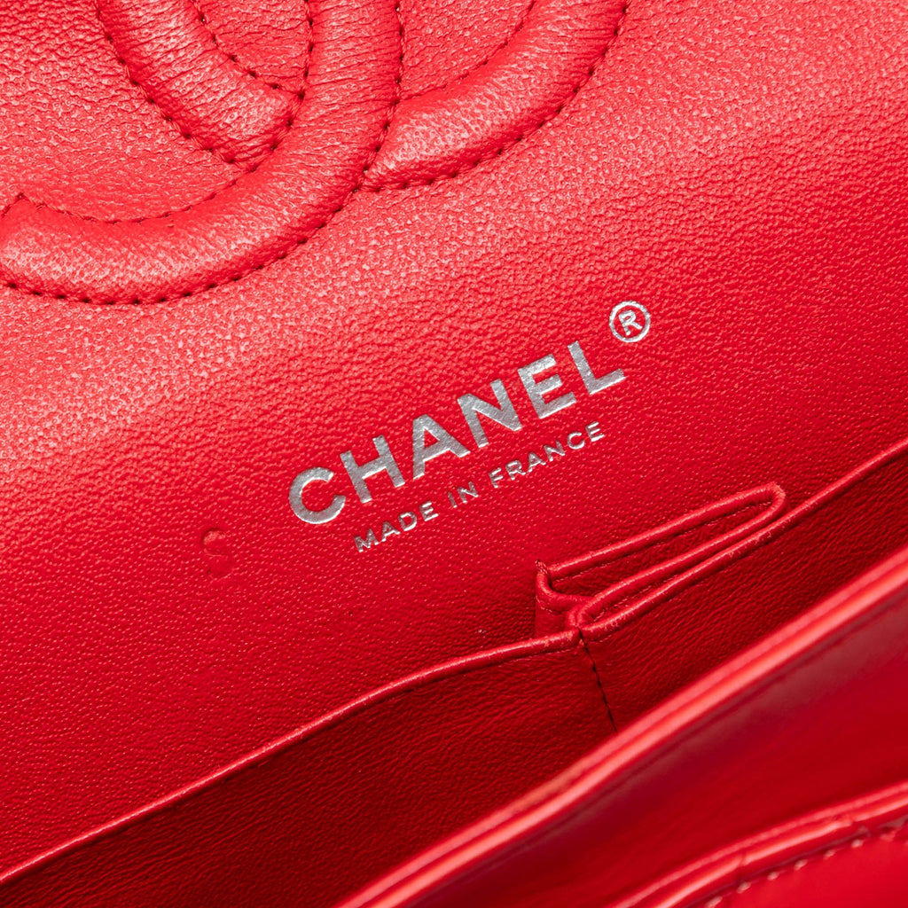 Medium Classic Bicolor Patent Double Flap