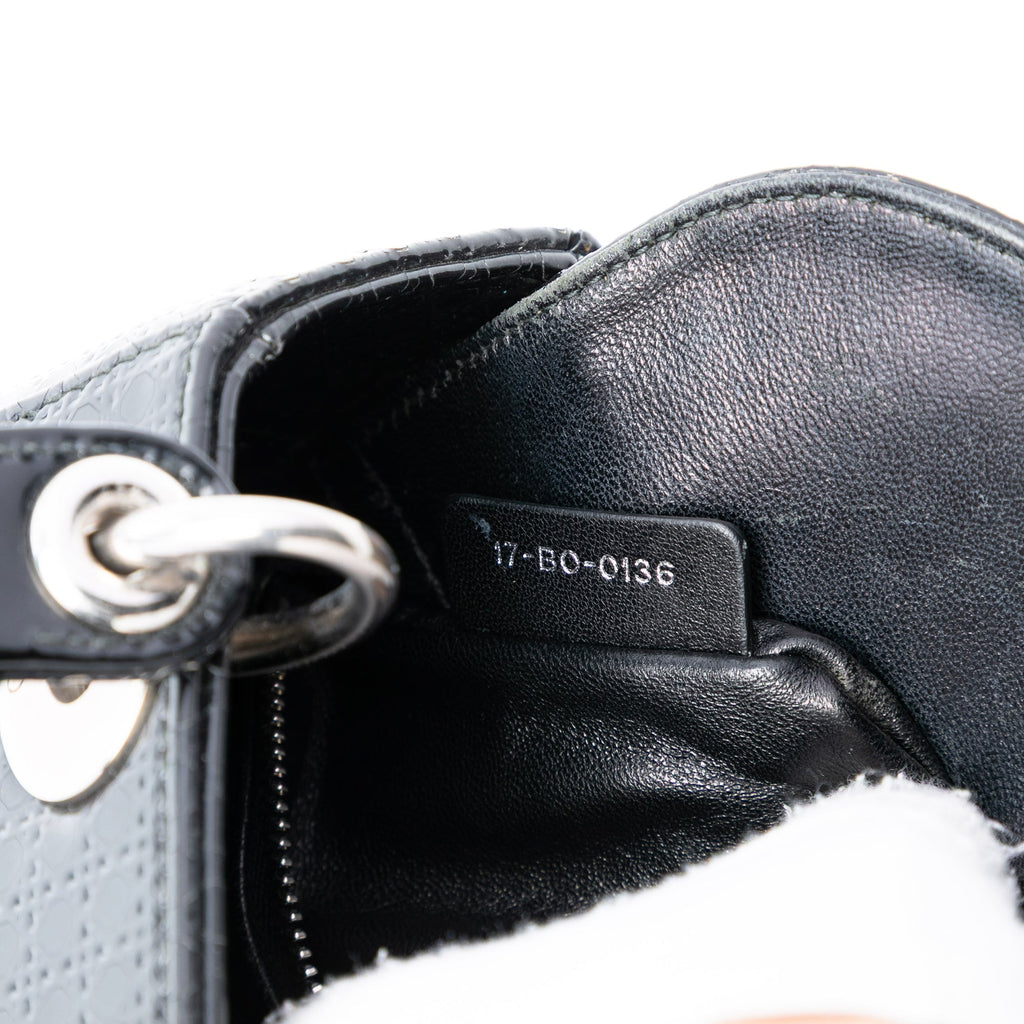 Mini Metallic Patent Microcannage Lady Dior